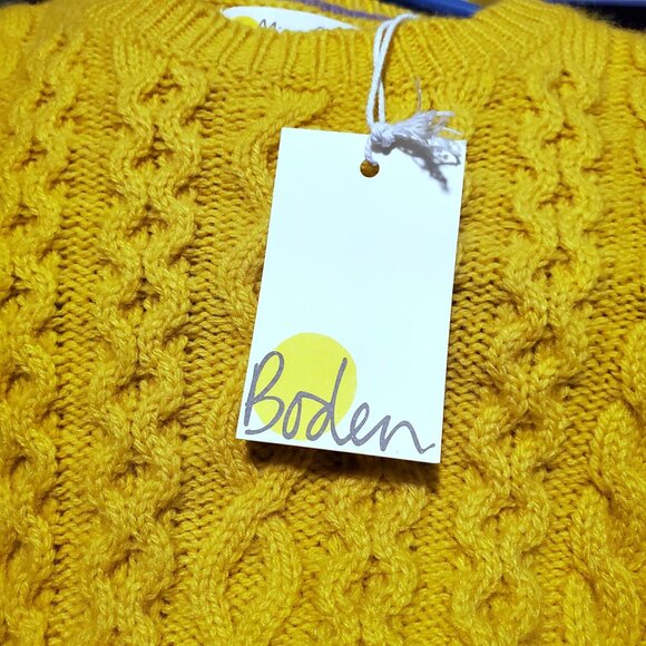 NWT Mini Boden Floral Sweater Dress Size 2-3Y Wool Alpaca - Picture 2 of 7